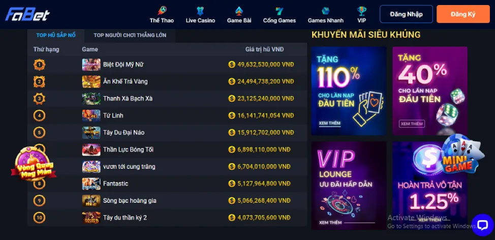 Banner khuyến mãi 555win55